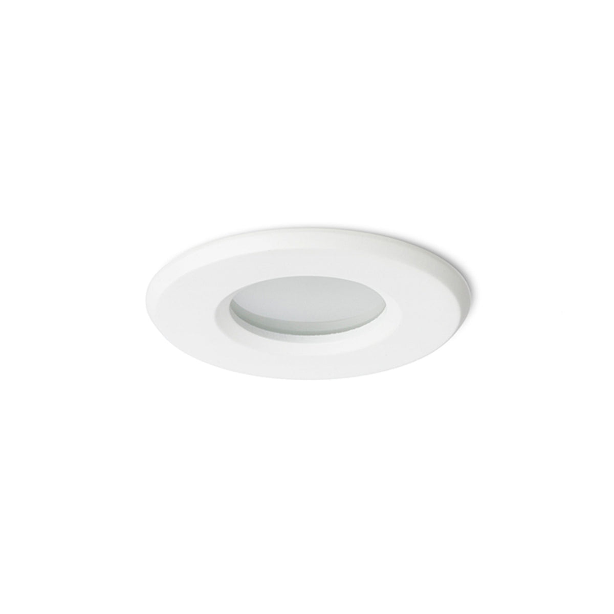 APRIORI ronde inbouwspot wit met gesatineerd glas