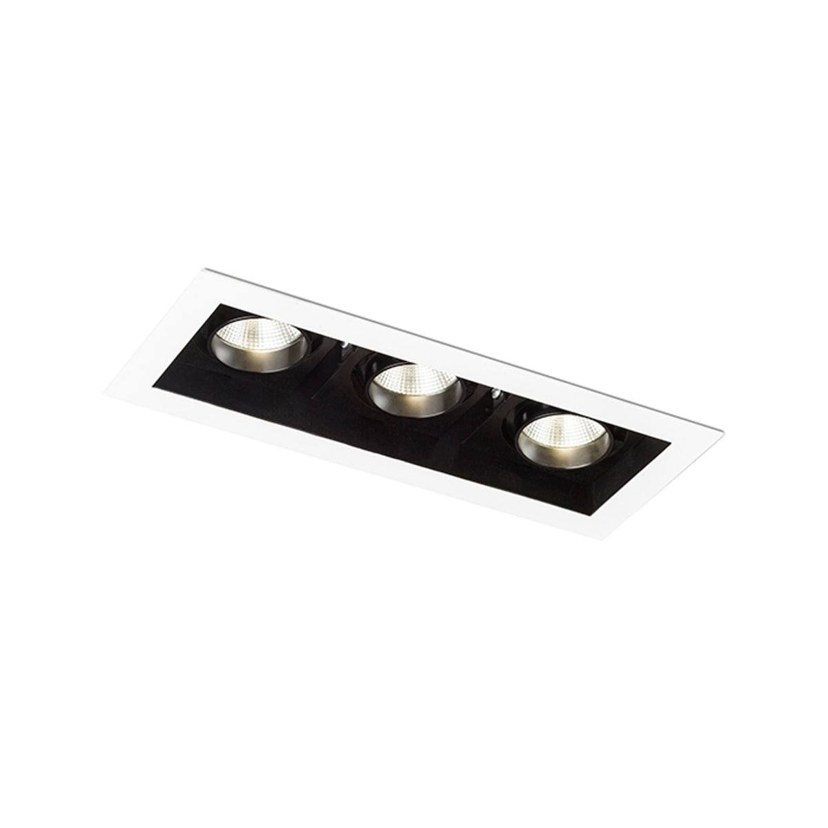 BONDY III drievoudige kantelbare inbouwspot wit