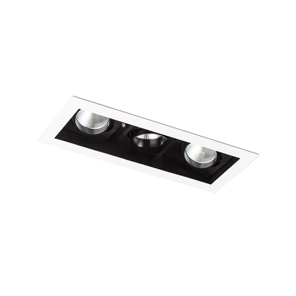 BONDY III drievoudige kantelbare inbouwspot wit