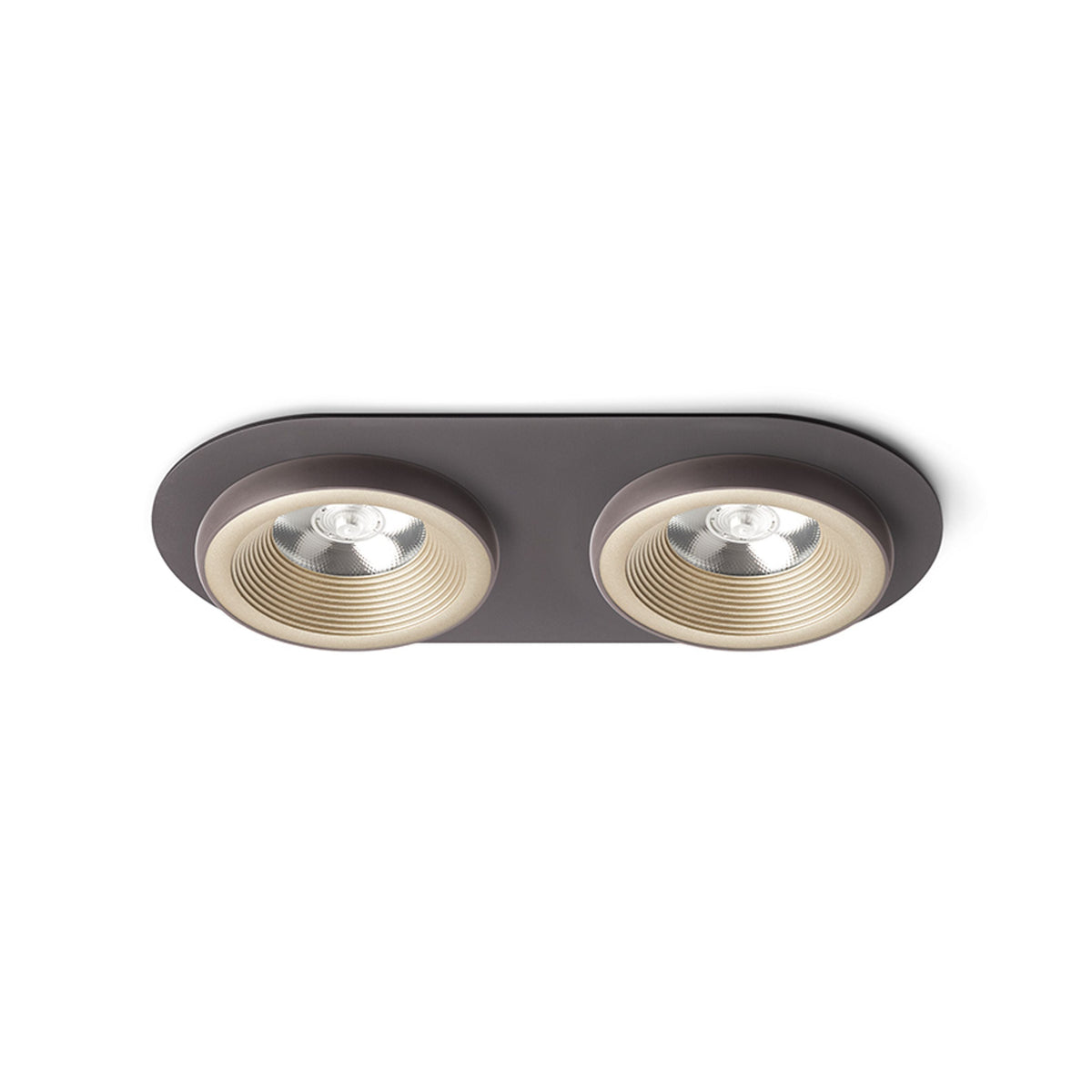 SHARM R II inbouwspot parelmoergoud / bruin