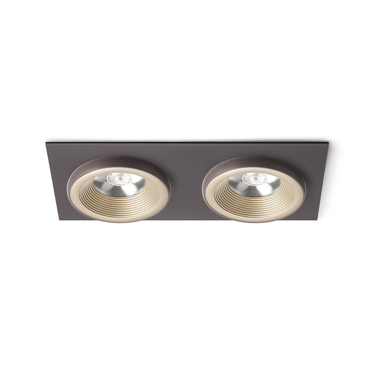 SHARM SQ II inbouwspot parelmoergoud / bruin