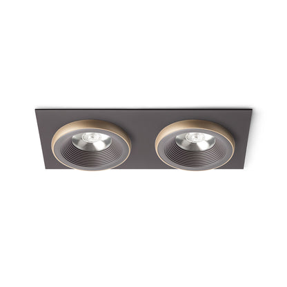SHARM SQ II inbouwspot bruin / parelmoergoud