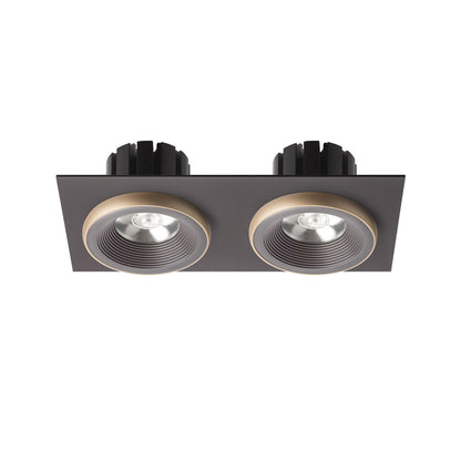 SHARM SQ II inbouwspot bruin / parelmoergoud