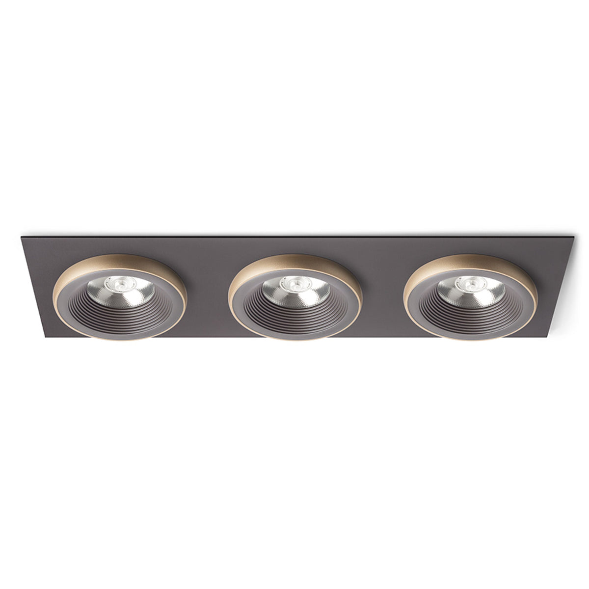SHARM SQ III inbouwspot bruin / parelmoergoud