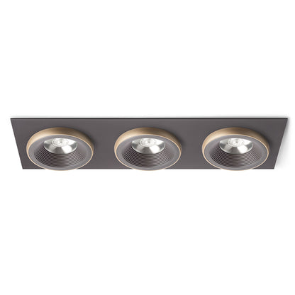 SHARM SQ III inbouwspot bruin / parelmoergoud
