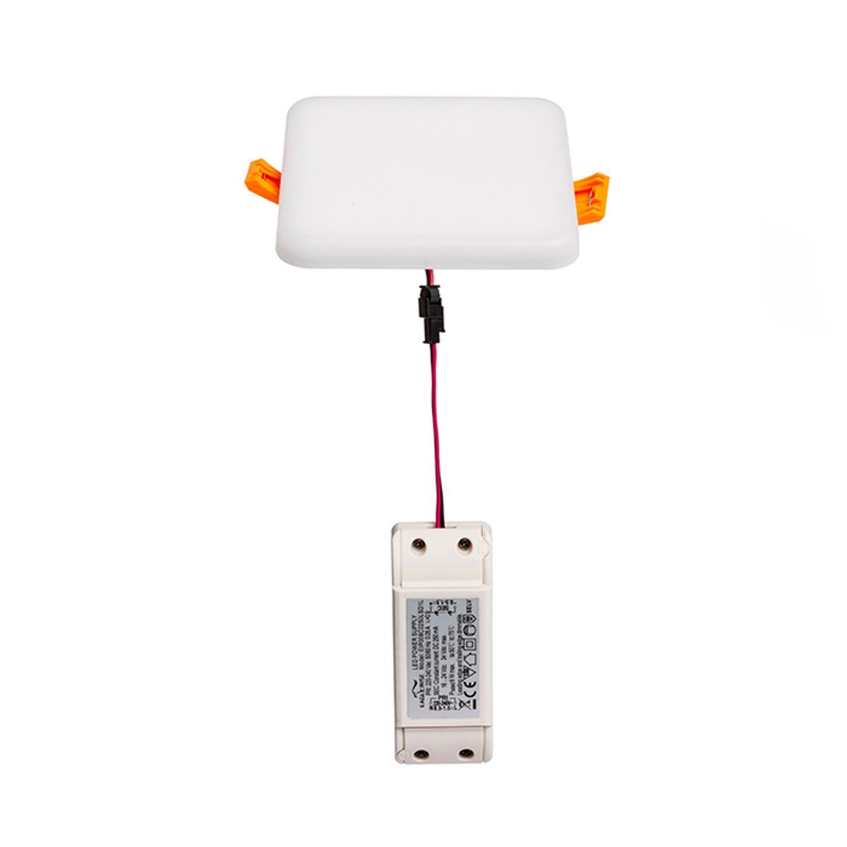 BELI SQ 10 vlakke vierkante inbouwspot mat acryl