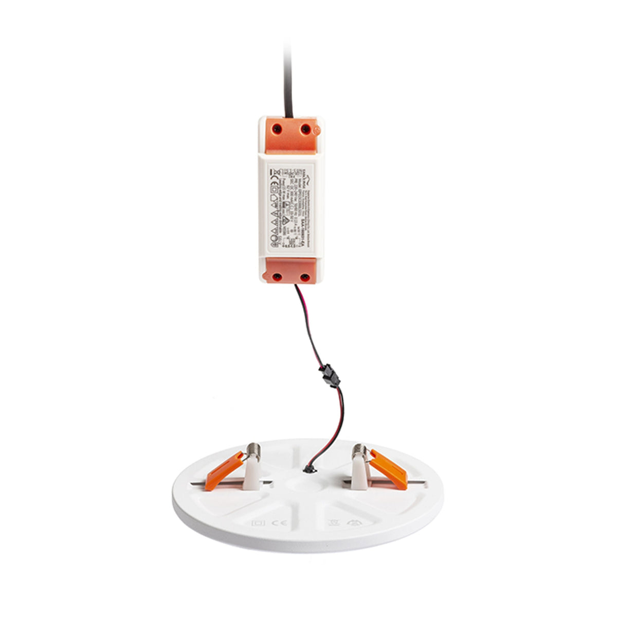BJORK R 20 vlakke ronde inbouwspot wit