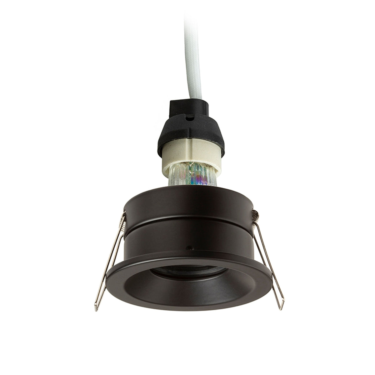 BELLA GU10 ronde inbouwspot zwart