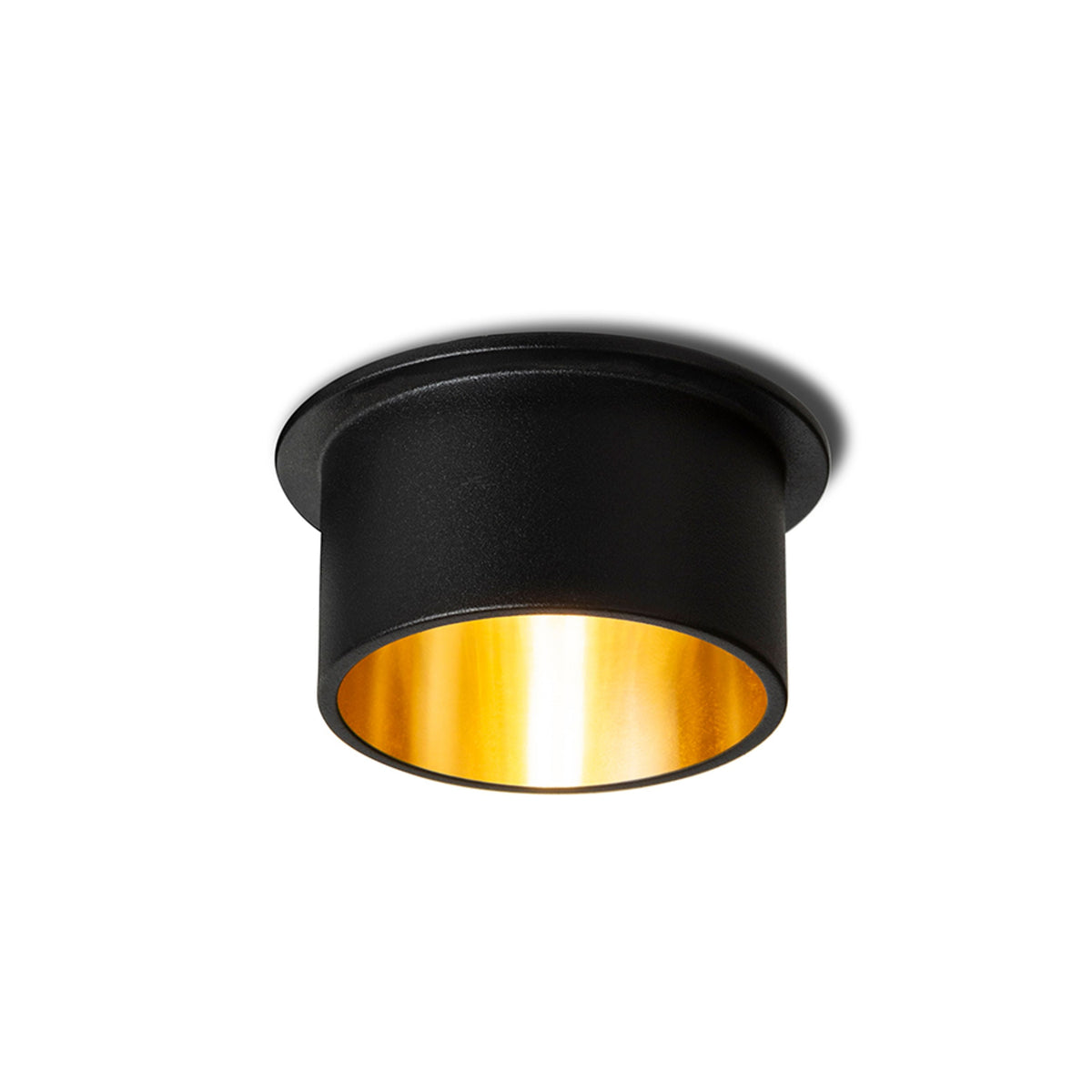 ORTA inbouwspot zwart / goudgeel
