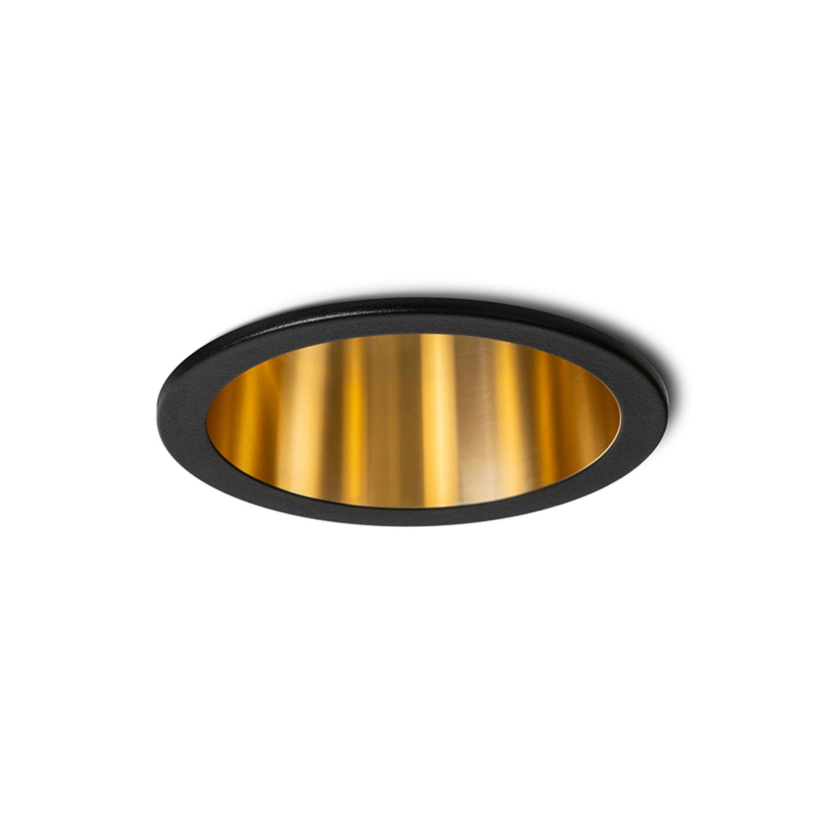 ORCO inbouwspot zwart / goudgeel