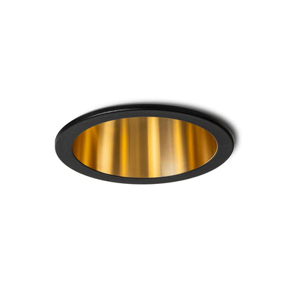 ORCO inbouwspot zwart / goudgeel
