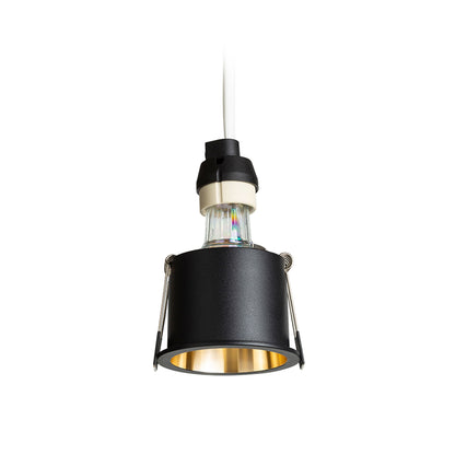 ORCO inbouwspot zwart / goudgeel