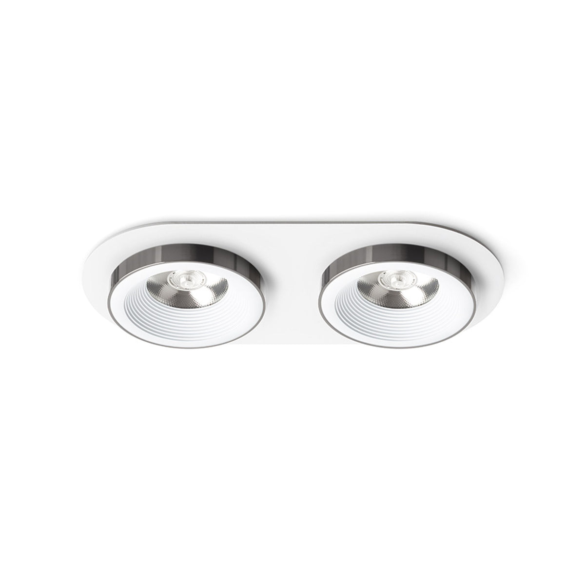 SHARM R II inbouwspot wit / zwart chroom