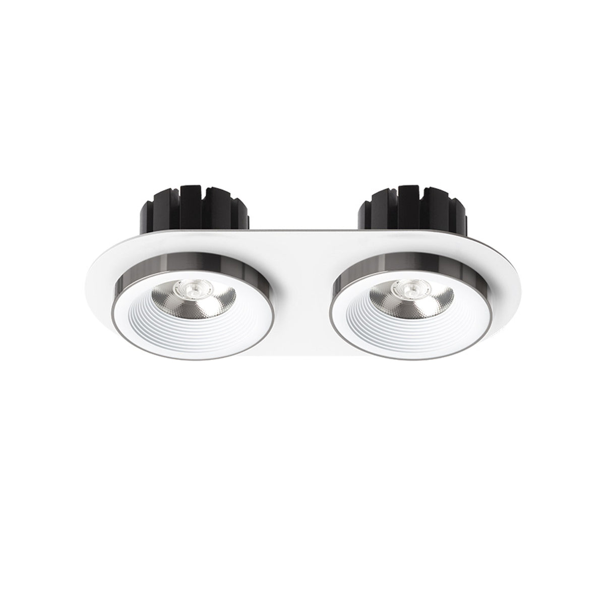 SHARM R II inbouwspot wit / zwart chroom