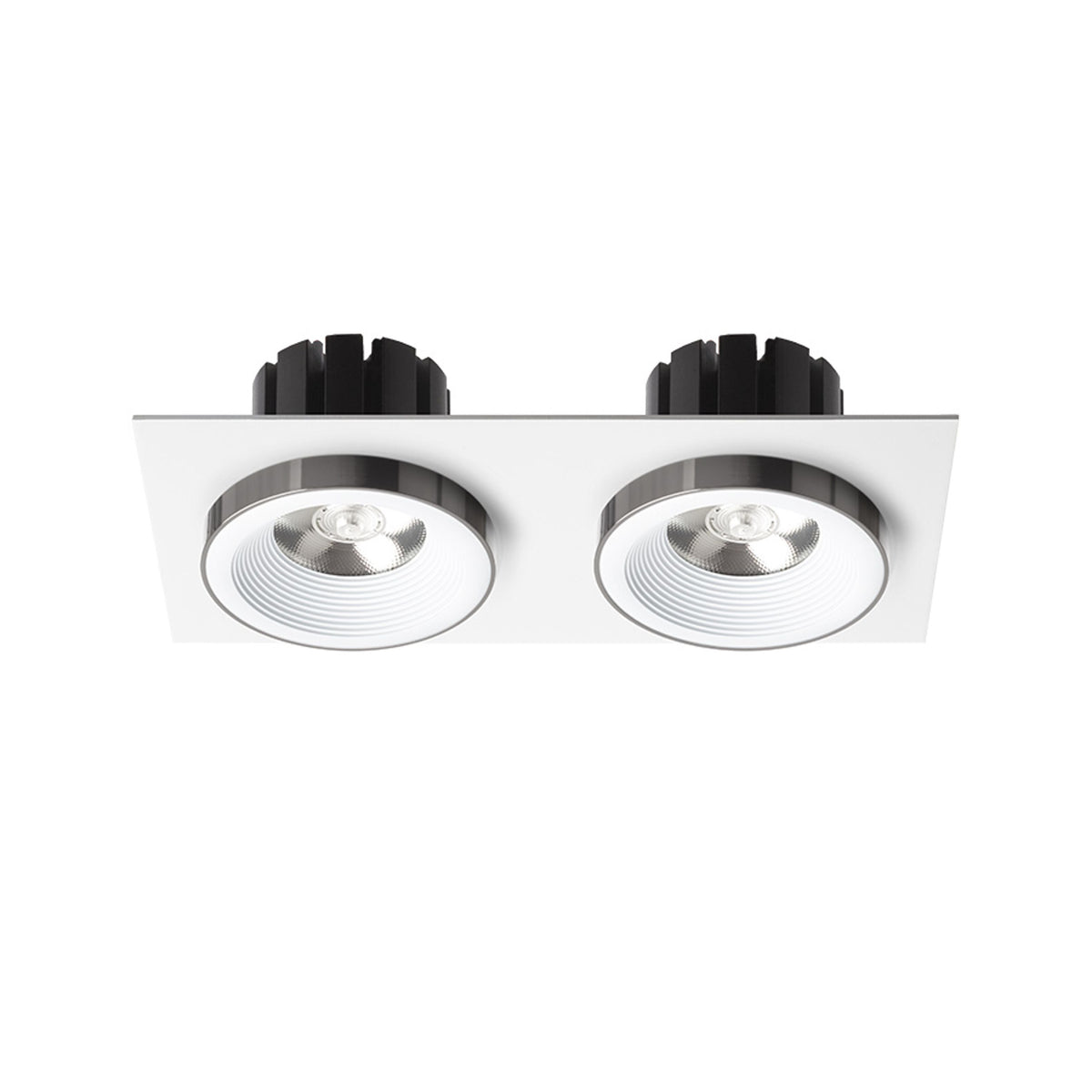 SHARM SQ II inbouwspot wit / zwart chroom