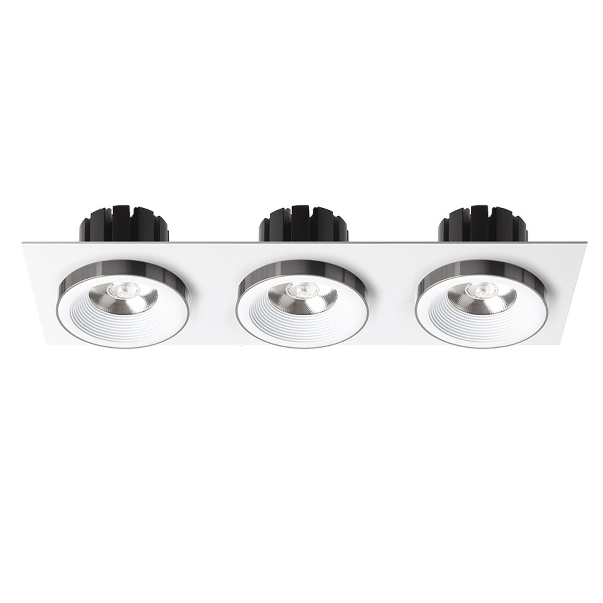 SHARM SQ III inbouwspot wit / zwart chroom