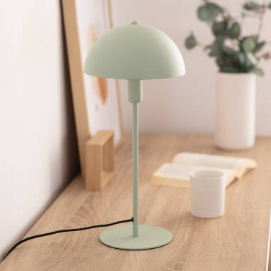 RUNDARO metalen tafellamp met snoerschakelaar 44 cm in celadon groen, afbeelding 2