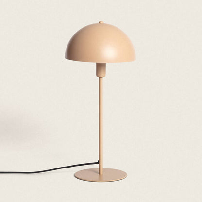 RUNDARO metalen tafellamp met snoerschakelaar 44 cm in camel, afbeelding 1