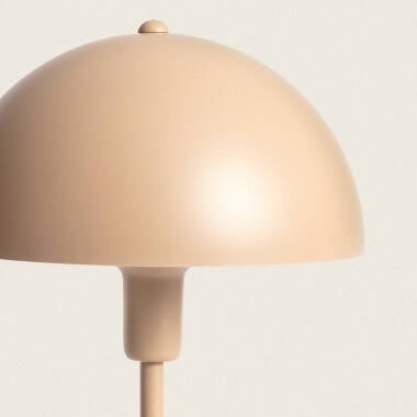 RUNDARO metalen tafellamp met snoerschakelaar 44 cm in camel, afbeelding 2