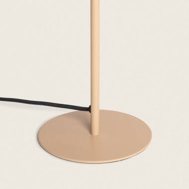 RUNDARO metalen tafellamp met snoerschakelaar 44 cm in camel, afbeelding 3