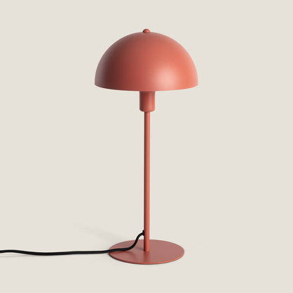 RUNDARO metalen tafellamp met snoerschakelaar 44 cm in terracotta, afbeelding 1