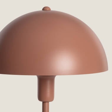 RUNDARO metalen tafellamp met snoerschakelaar 44 cm in bruin, afbeelding 4