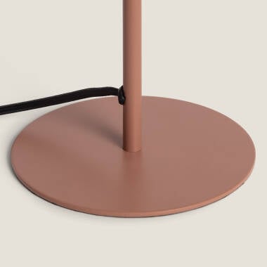 RUNDARO metalen tafellamp met snoerschakelaar 44 cm in bruin, afbeelding 5