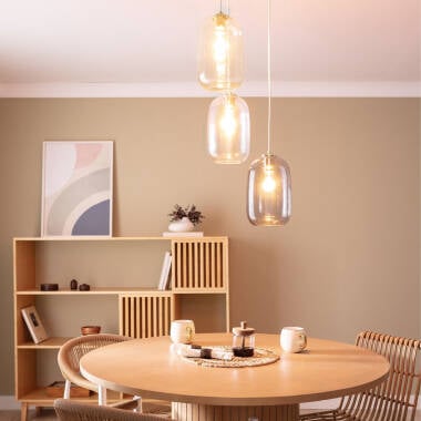 SELPANO hanglamp meerkleurig, zijaanzicht