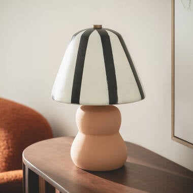 SINDARO tafellamp in zwart met wit, afbeelding 2