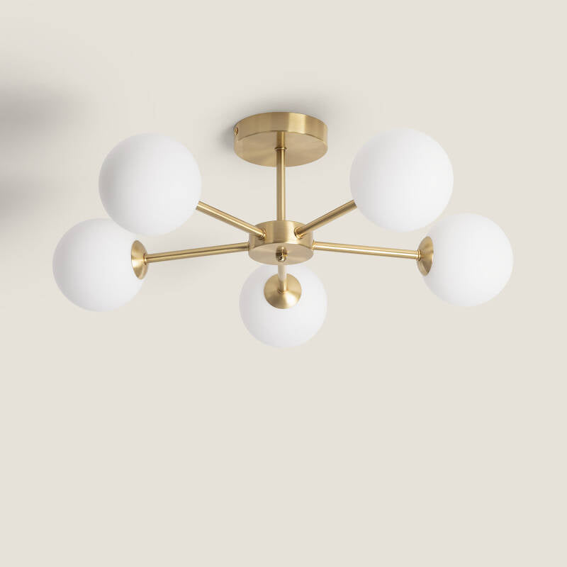 ZOLMAVO plafondlamp in goud, afbeelding 1