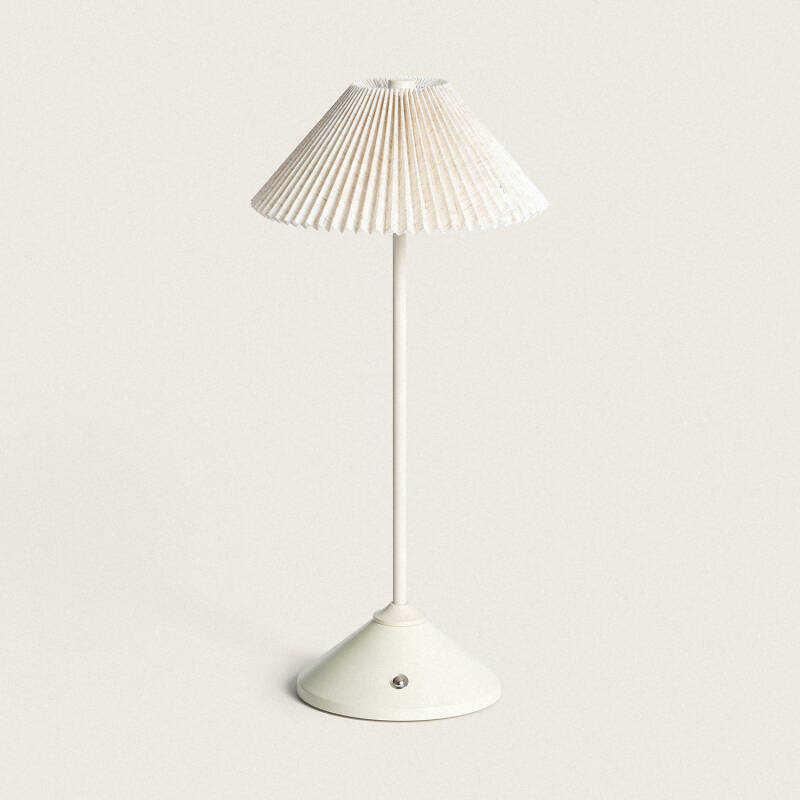 MARNARO oplaadbare LED tafellamp in beige, afbeelding 1