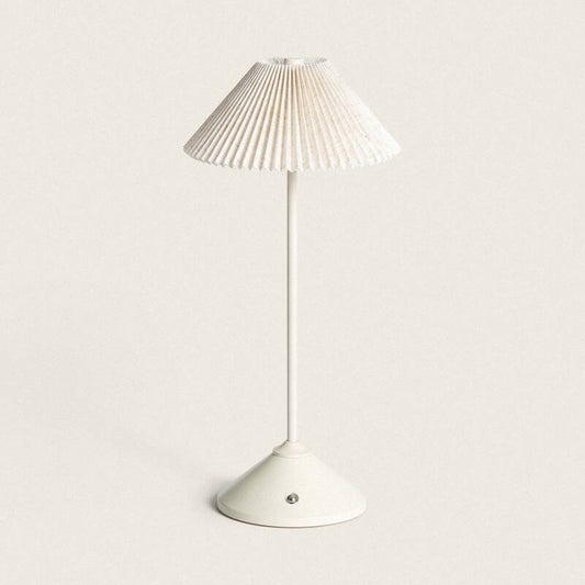 MARNARO oplaadbare LED tafellamp in beige, afbeelding 1