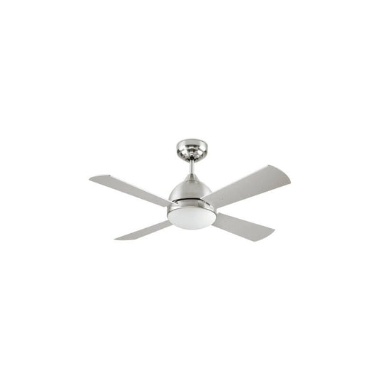 BRENZARO | plafondventilator met verlichting en omkeerbare bladen 106,6 cm | 2x E27 max 30W | zilver