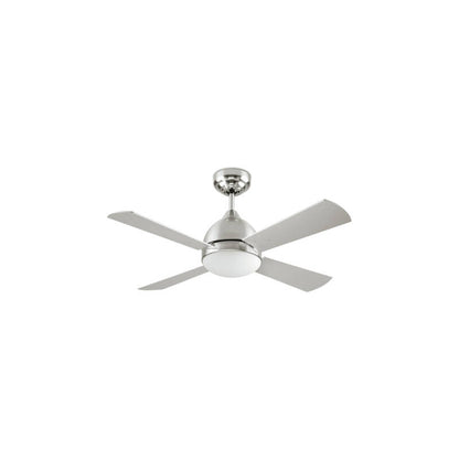 BRENZARO | plafondventilator met verlichting en omkeerbare bladen 106,6 cm | 2x E27 max 30W | zilver