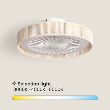 JERNARO | plafondventilator met verlichting 50 cm | 24W 3000-6500K 1920 lm | beige