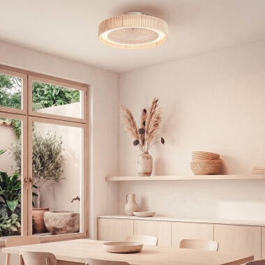 JERNARO | plafondventilator met verlichting 50 cm | 24W 3000-6500K 1920 lm | beige