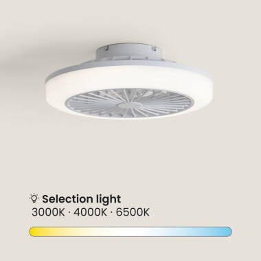 FURNIVO | plafondventilator met verlichting 45 cm | 15W 3000-6000K 1920 lm | wit