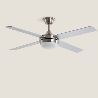DORLIVO | plafondventilator met verlichting en houten bladen 132 cm | 30W motor 6 snelheden | wit of nikkel