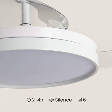 PRUNARO | plafondventilator met verlichting en uitschuifbare bladen 106 cm | 32W 3000-5700K 2560 lm | zwart of wit