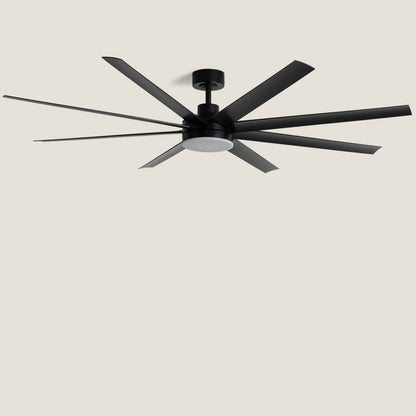 CENZARO | plafondventilator met verlichting 165 cm | 3000-5700K | zwart