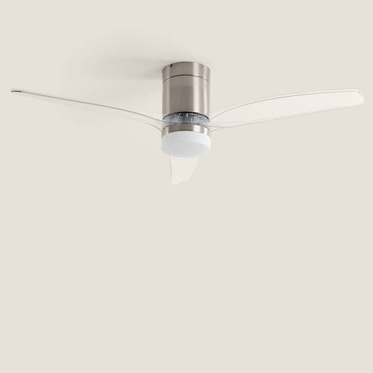 KLUNIVO | plafondventilator met verlichting 132 cm | 18W 3000-5700K 1440 lm | nikkel, wit of zwart