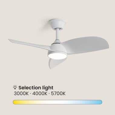 LOMBIVO | plafondventilator met verlichting 90 cm | 16W 3000-5700K | wit