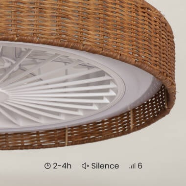 BRAKIVO | plafondventilator met verlichting 50 cm | 15W 3000-6500K 1920 lm | bruin