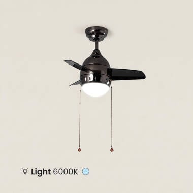 ELSPARO | plafondventilator met verlichting 66 cm | 7W 3000-6000K | zwart