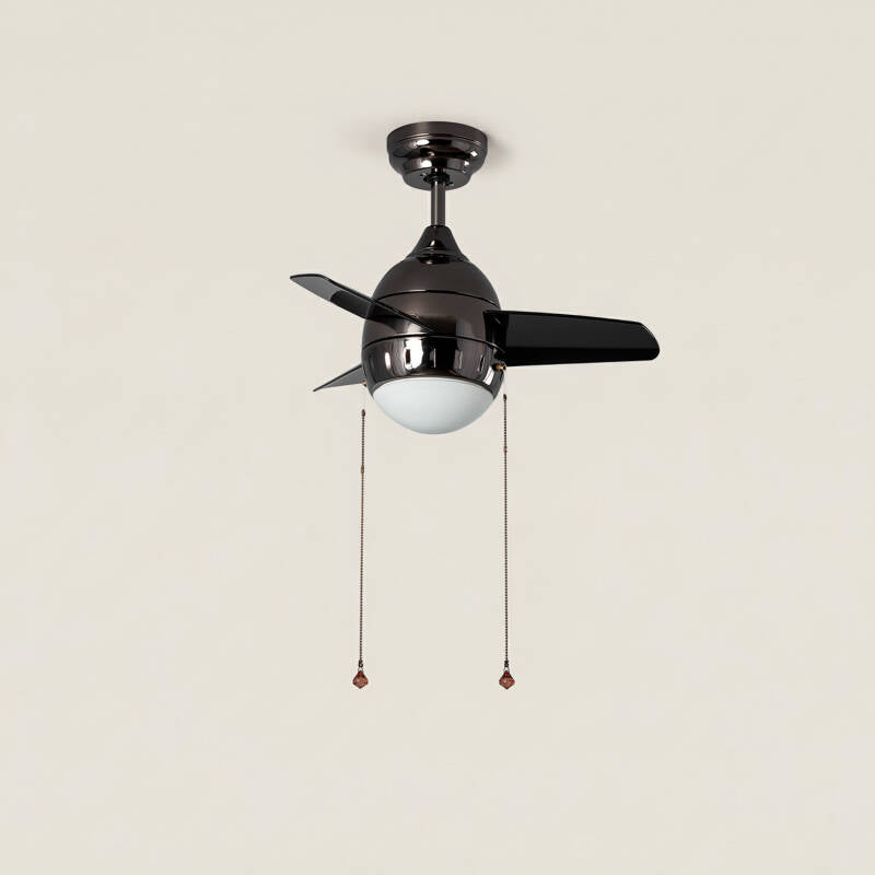 ELSPARO | plafondventilator met verlichting 66 cm | 7W 3000-6000K | zwart