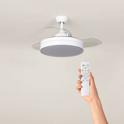 DRIMARO | plafondventilator met verlichting en inklapbare bladen 106 cm | 22W CCT 2680 lm | wit