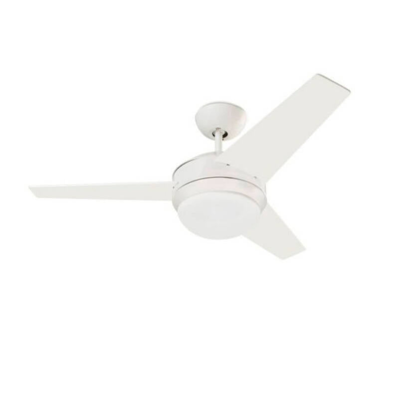 HOLVIVO | plafondventilator met verlichting en omkeerbare bladen 101,6 cm | 2x E27 max 20W | wit