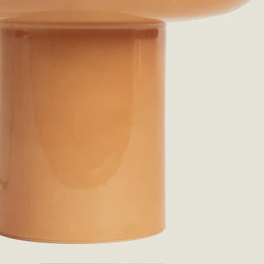 VERZARO tafellamp van glas 24 cm in camel, afbeelding 5