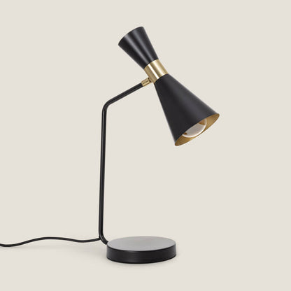 VINTARO bureaulamp van metaal met scharnierarm in zwart, afbeelding 1