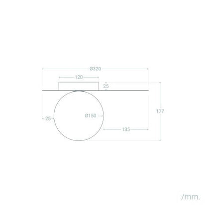 Wandlamp Kustano in een interieur